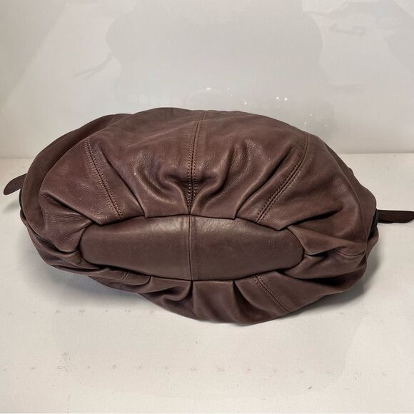 B. Makowsky Super Soft Leather Boho Large Shoulder Bag - Picture 9 of 12